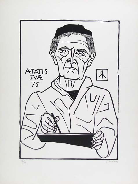 Gerhard Marcks, self-portrait